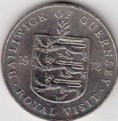 Beschrijving: 25 Pence R.VISIT